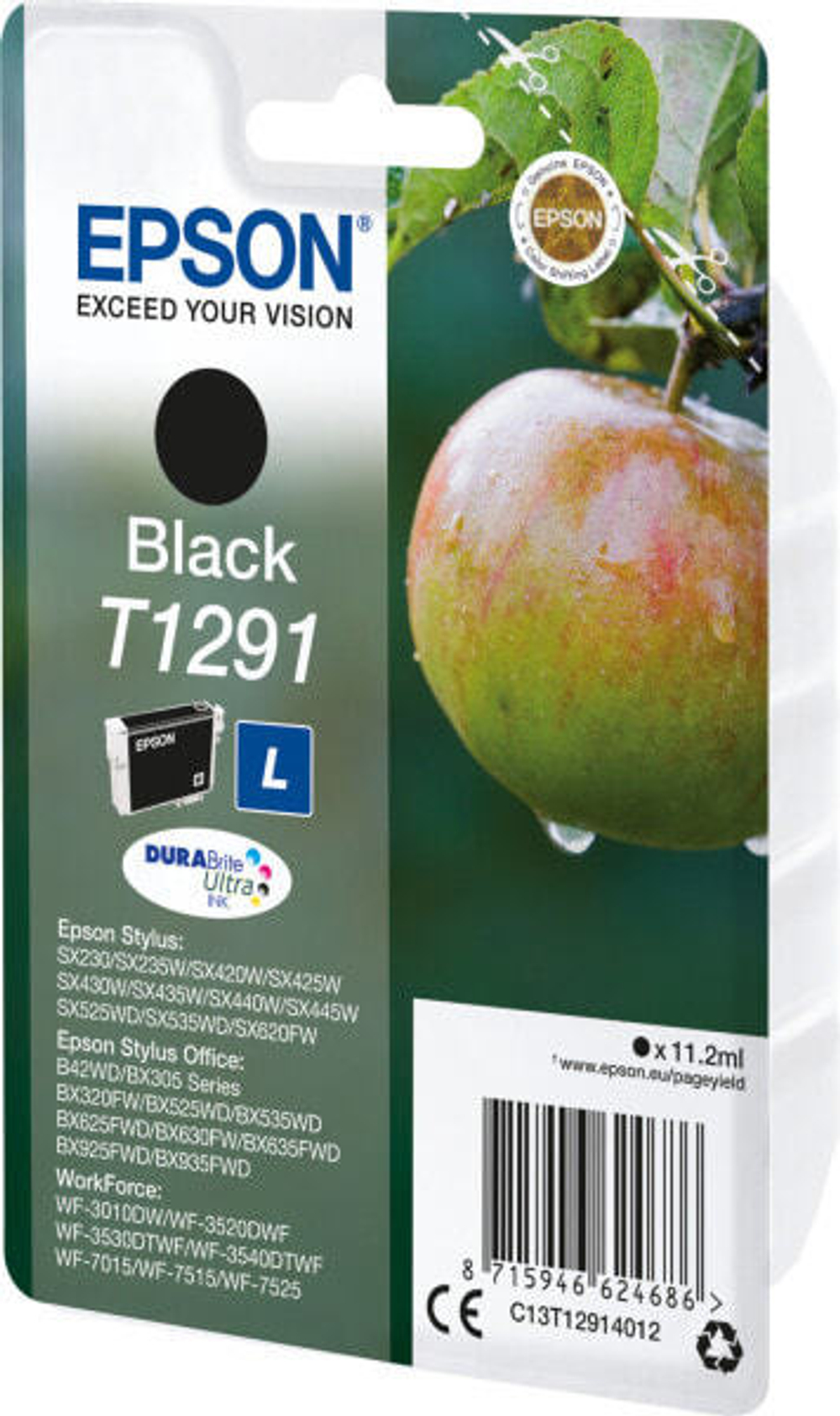 Epson Apple T1291 струйный картридж 1 шт Подлинный Черный C13T12914022