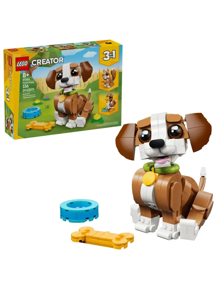 Конструктор Creator 31382 Милые животные: игривый щенок 3в1