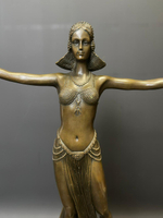 Бронзовая скульптура в стиле Ар-Деко «Танцовщица»