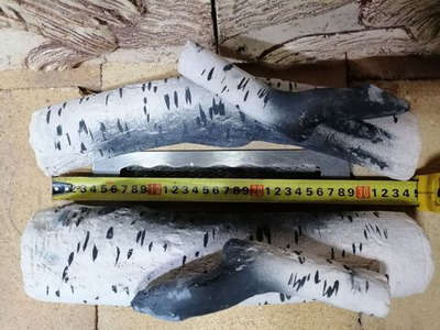 поленья березовые керамические для биокамина