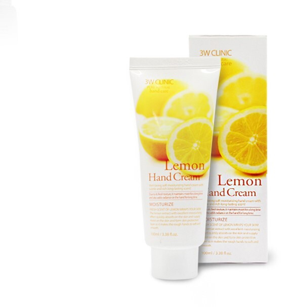 Крем для рук 3W CLINIC Lemon Hand Cream, 100 мл