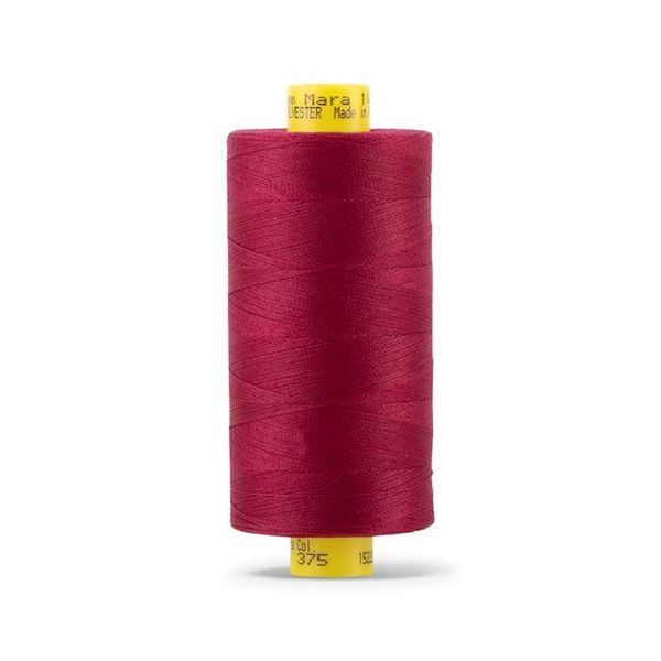 Нитка Gutermann Mara 120 (1000 метров), 1 кат., универсальная | 375 красная слива