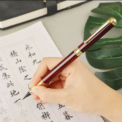 Подарочный набор из 1 уникальной ручки-кисти + картридж с чернилами + подарочный пенал (для леттеринга, каллиграфии, рисования)