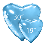 Сердце 30" Холодный голубой Agura