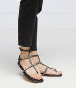 Кожаные босоножки TWINSET - черный(221TCT060)