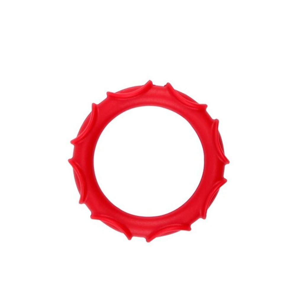 Набор силиконовых колец с анальной пробкой His Enlargement Kit (Цвет: красный)