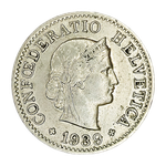 Switzerland, 5 Rappen, 1939 – Libertas Series, XF