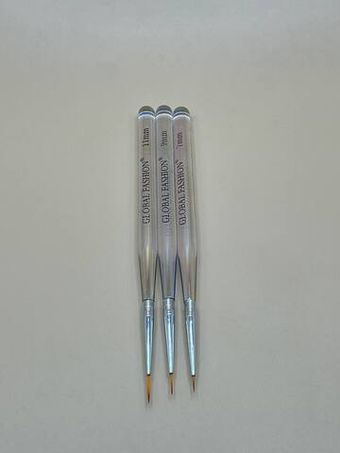 Набор кистей для дизайна 3 шт