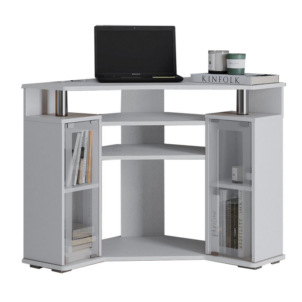 Тумба под телевизор угловая 044 (2у), белый