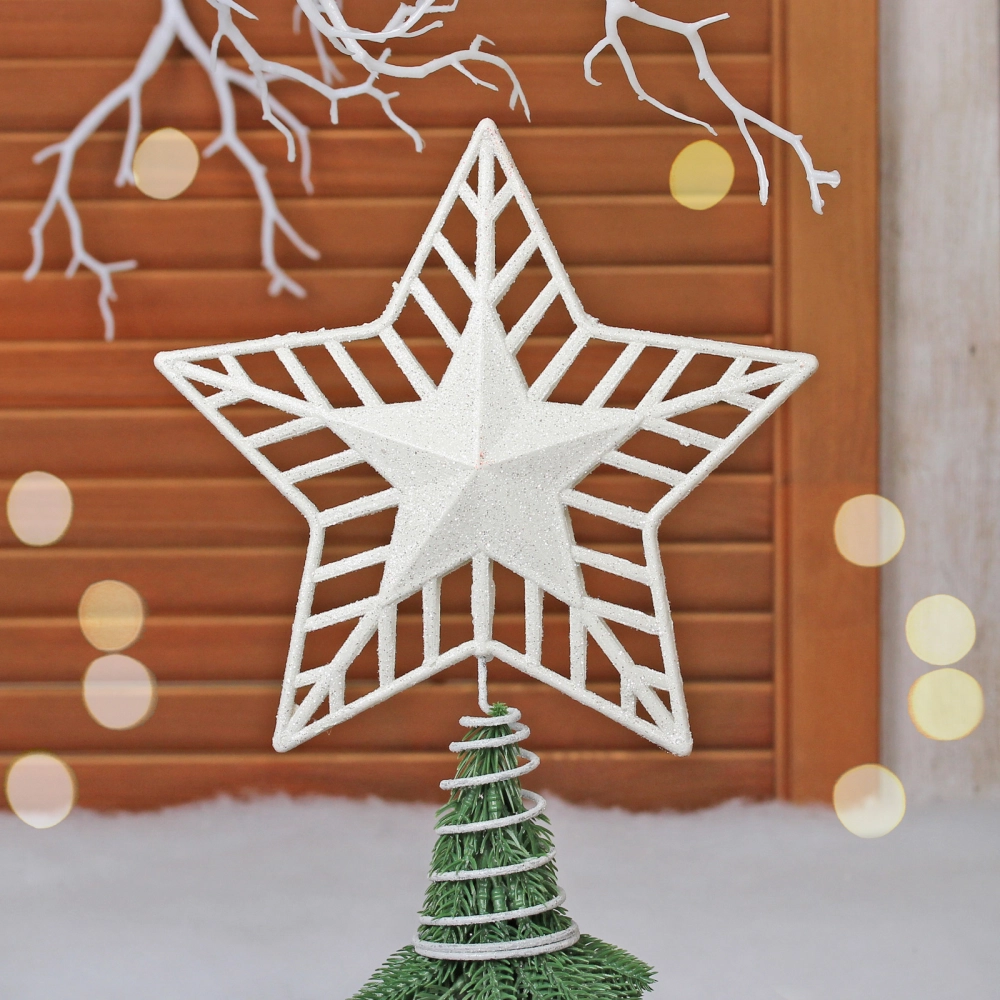 Звезда на ёлку 20*23 см «Советская классика», Белый