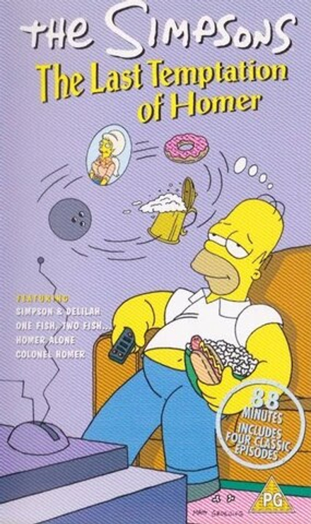 Кассета VHS The Simpsons The Last Temptation of Homer