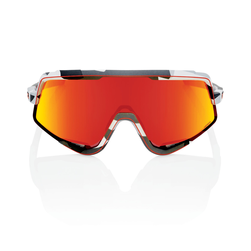 Спортивные очки 100% GLENDALE - Soft Tact Grey Camo - HiPER Red Multilayer Lens