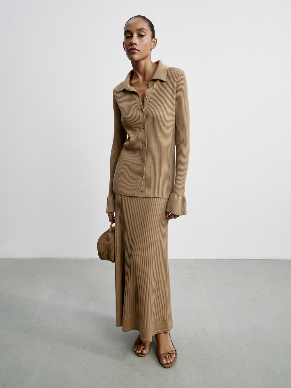 Рубашка INEZ, кэмел