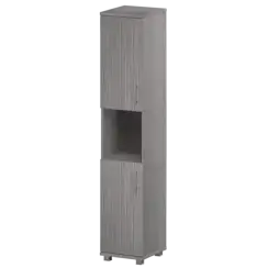 Стеллаж высокий узкий полузакрытый "НТ-540;НТ-600;НТ-600" 400x445x2050 Аргентум