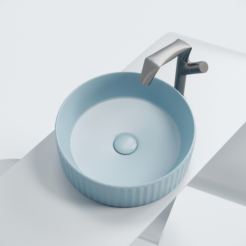 Рукомойник Ceramica Nova Element 36, см CN6057ML голубой матовый