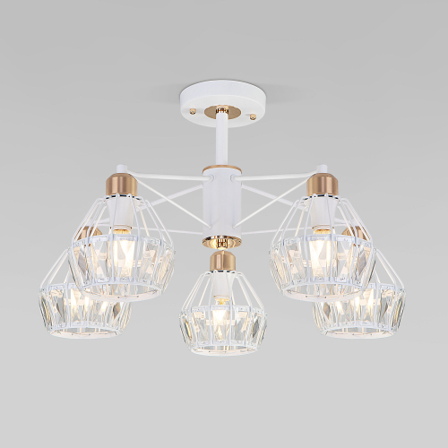 Потолочная люстра с хрусталем 70075/5 белый