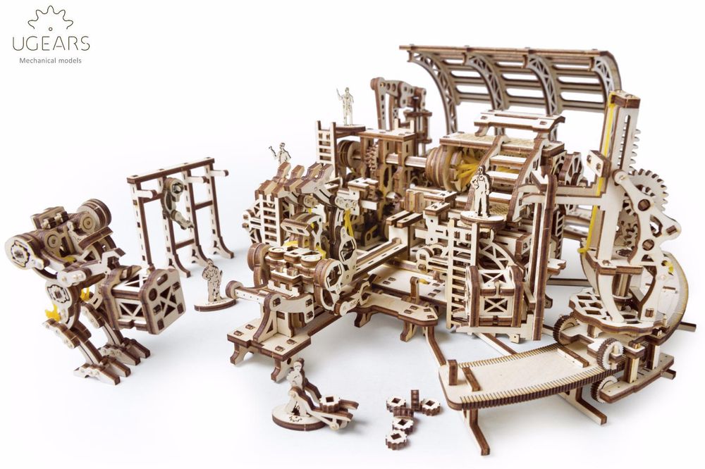 Конструктор 3D-пазл Ugears - Фабрика роботов