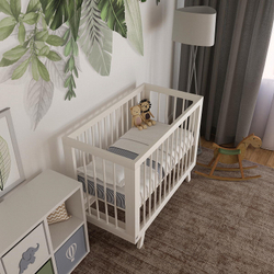 Кроватка детская Lillaland Lilla Aria белый