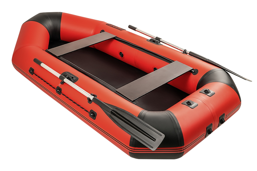 Броня-260 M красный-черный (лодка ПВХ с усилением)
