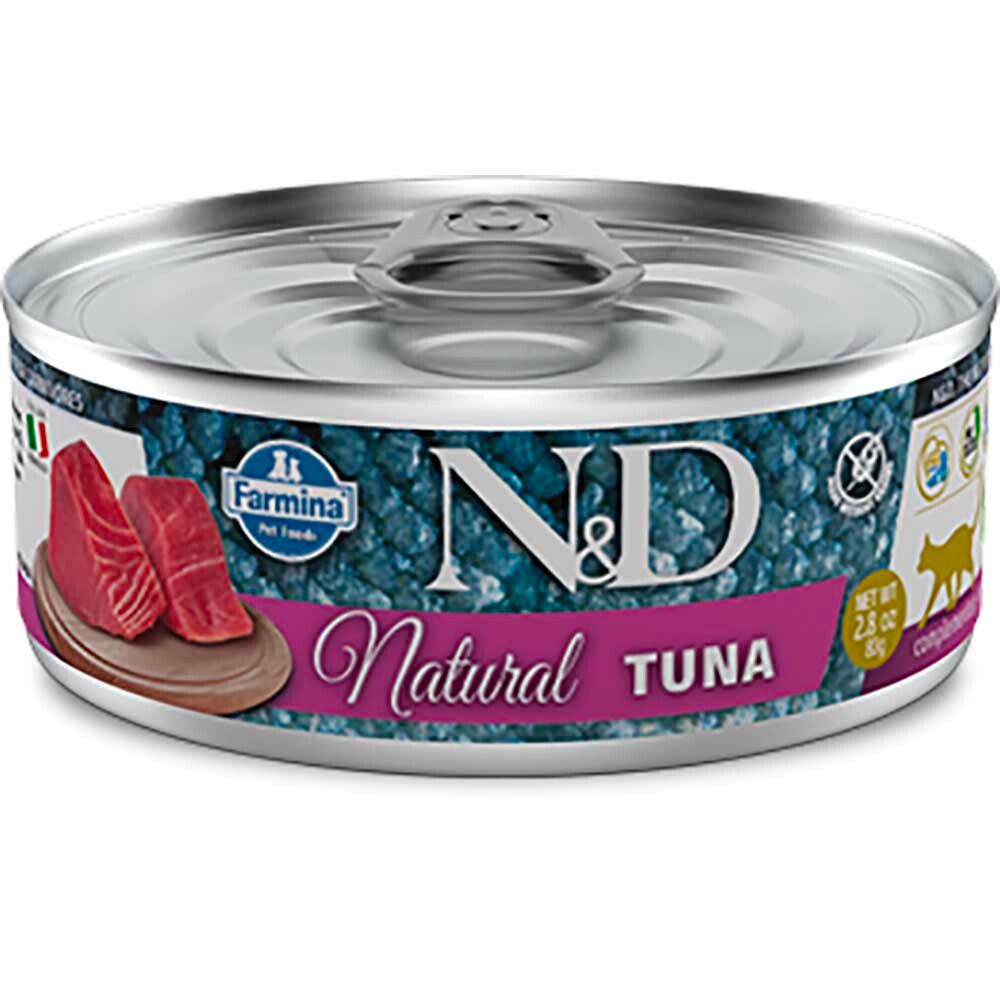 Farmina Cat N&amp;D Natural Tuna 80г - консервы для кошек (тунец)