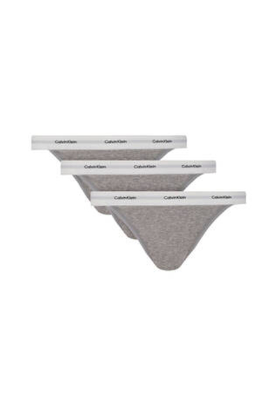 Трусики 3 пары Calvin Klein Underwear - серый(LV00QD5309)