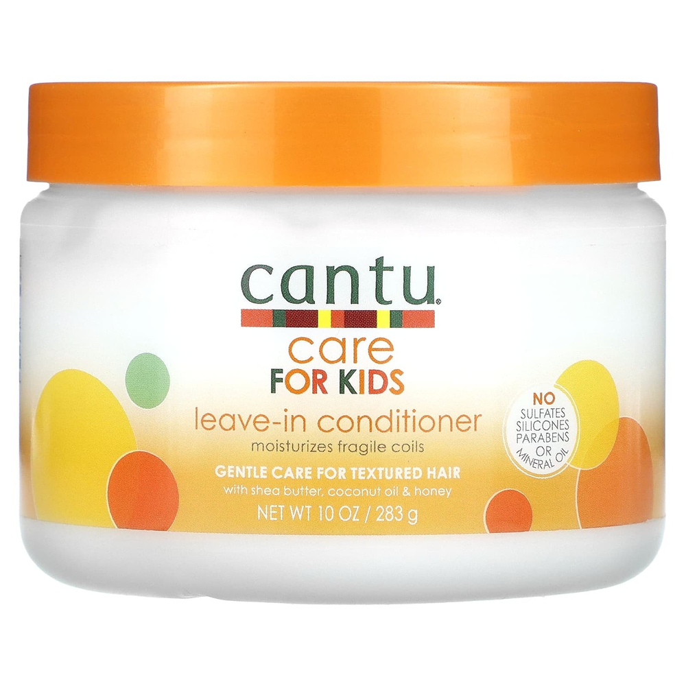 Cantu, Care For Kids, несмываемый кондиционер, деликатный уход за текстурированными волосами, 283 г (10 унций)