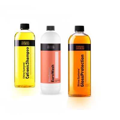 Набор для трехфазной мойки GlossProtection + CationicShampoo+ EuroWash 900мл