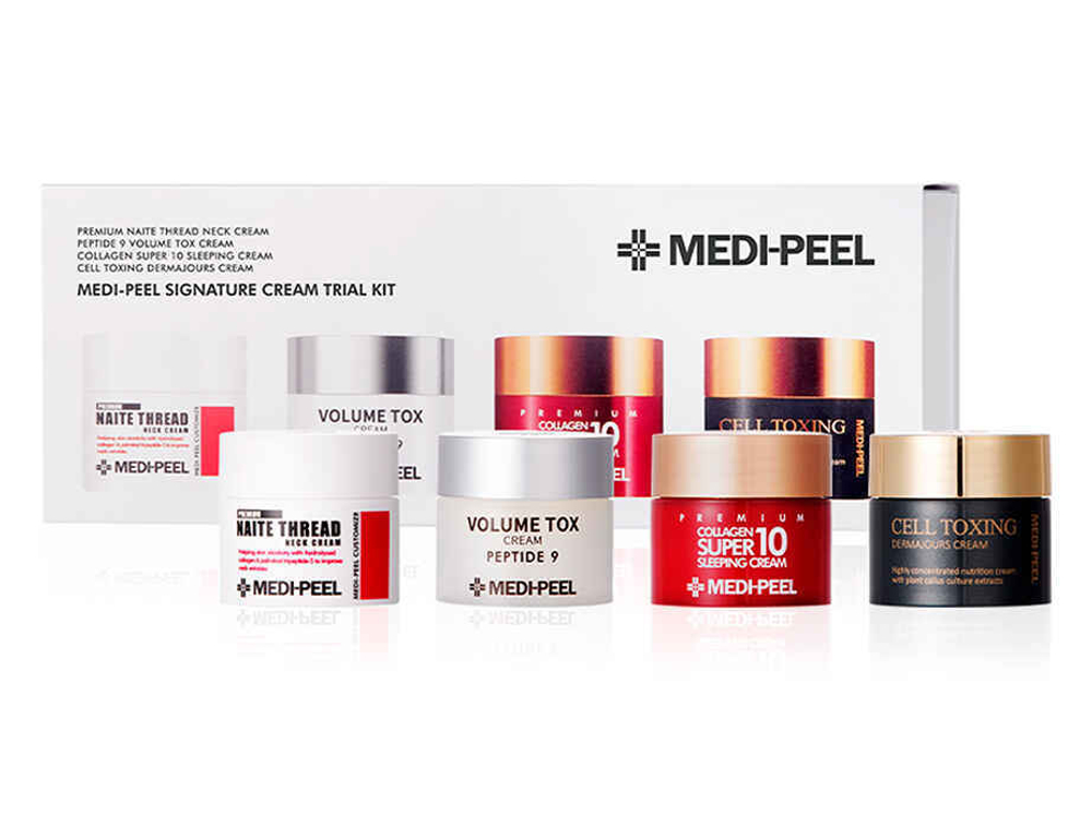 Набор кремов на интенсивное восстановление MEDI-PEEL Signature Cream Trial Kit 4*10g