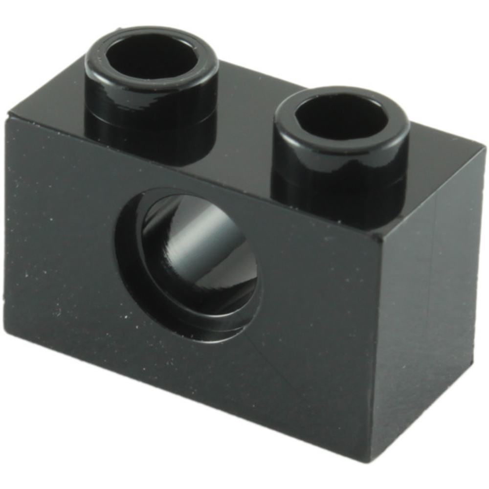 Lego Кирпич 1x2 R4.9 (черный) 370026