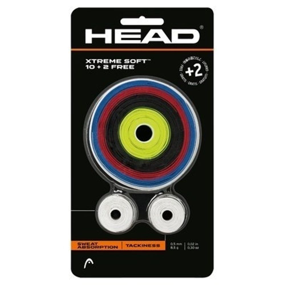 Аксессуары для тенниса Намотка овергрип HEAD XTREME SOFT (1 уп. 12 шт.) .