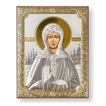 Матрона, икона прямоугольная без рамки, красное дерево 150х200