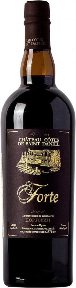 Напиток винный сладкий Forte (Могучее) CHATEAU COTES DE SAINT DANIEL  2016г 0,75л