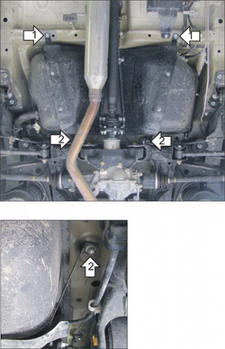 Защита Топл. бака. 3 мм, Сталь. для Suzuki Grand Vitara 2005-2008, Suzuki Grand Vitara 2008-2012, Suzuki Grand Vitara 2012-2016 MOTODOR.12403