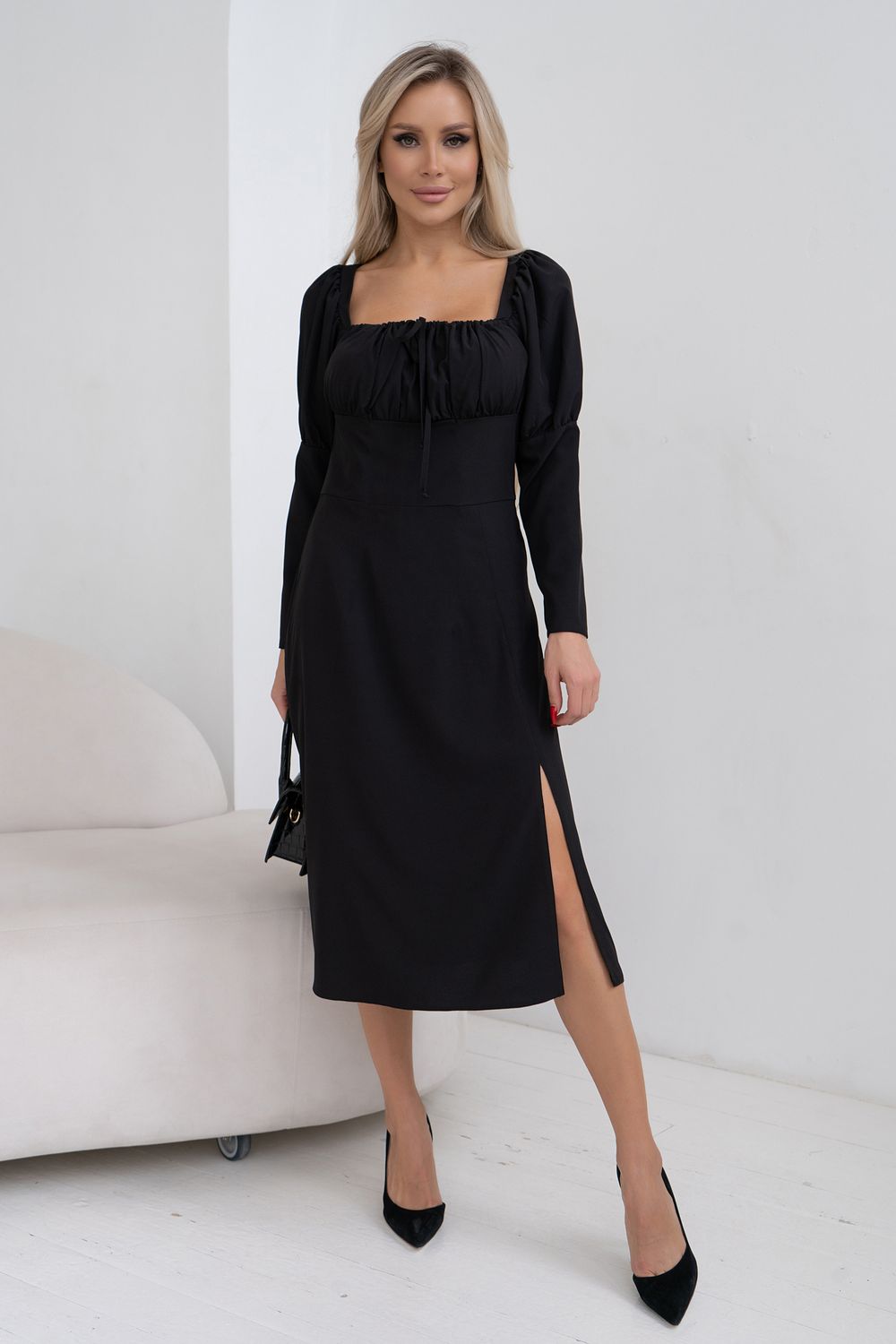 Платье Джулия (черный) Р11-1104/2 Nikol