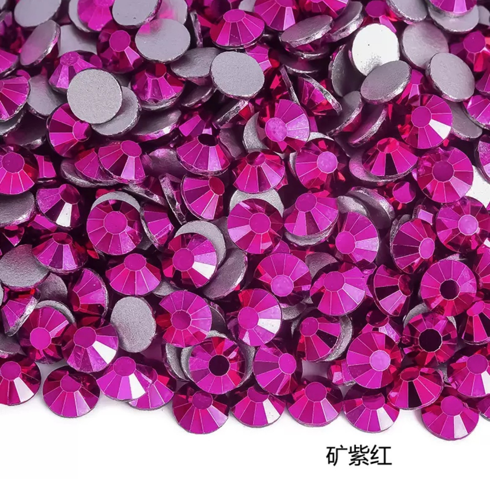 Стразы клеевые, Mine fuchsia, P137, SS16, 1440, (F2)