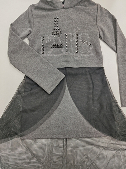 Платье с фатиновым шлейфом