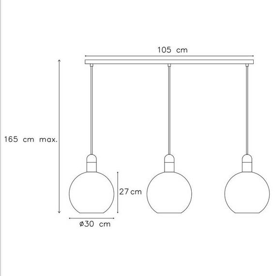 Подвесной светильник Lucide Julius 34438/03/65