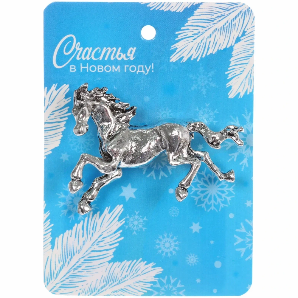 Брошь «Best Podarok - Триумф», цвет серебро, 4*3см