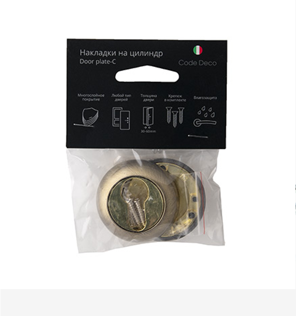 НАКЛАДКИ ЦИЛИНДРОВЫЕ CODE DECO DP-C-14-AB