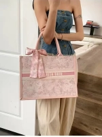 Сумка для учебы тоут розовая y2k с бантиком А5