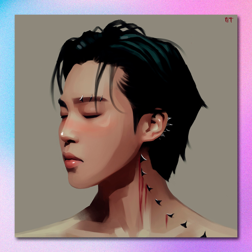 Арт принт / graphic_temple / BTS / Чимин #1