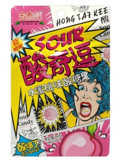 Супер кислая взрывная карамель Персик 26 г * 20 шт