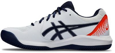 Мужские кроссовки теннисные Asics Gel-Dedicate 8 Clay - white/blue expanse
