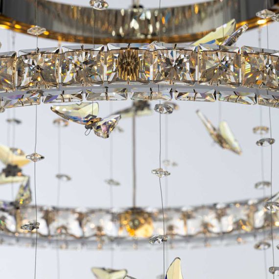 Люстра хрустальная с пультом Citilux ETERA CL322090