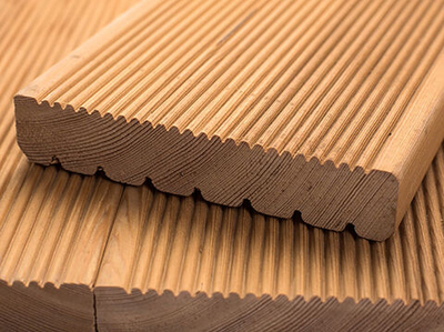 Террасная доска лиственница "Вельвет" сорт "PRIMA" 142*28*3000мм