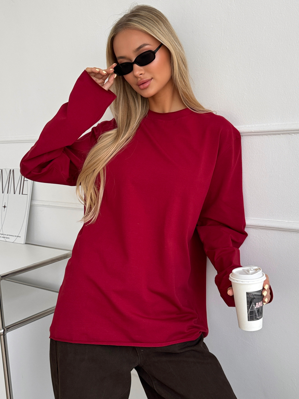 Лонгслив оверсайз