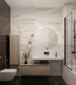 Тумба с раковиной Armadi Art Flat 120 светлый дуб