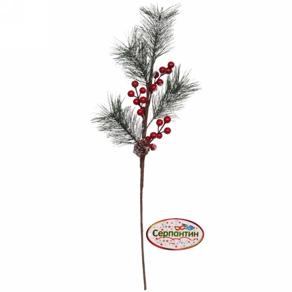 Ветка хвойная «Иней» , 60 см