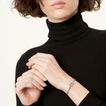 Браслет из белого золота с бриллиантами, Tiffany 💠 T Wire Collection Pave - Единственный в наличии