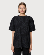 VIVIENNE WESTWOOD RED LABEL ФУТБОЛКА ЧЕРНАЯ С УЗОРОМ LOGO
